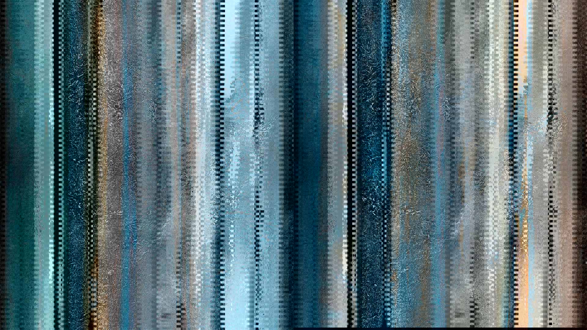 Vertical blue and tan hues.