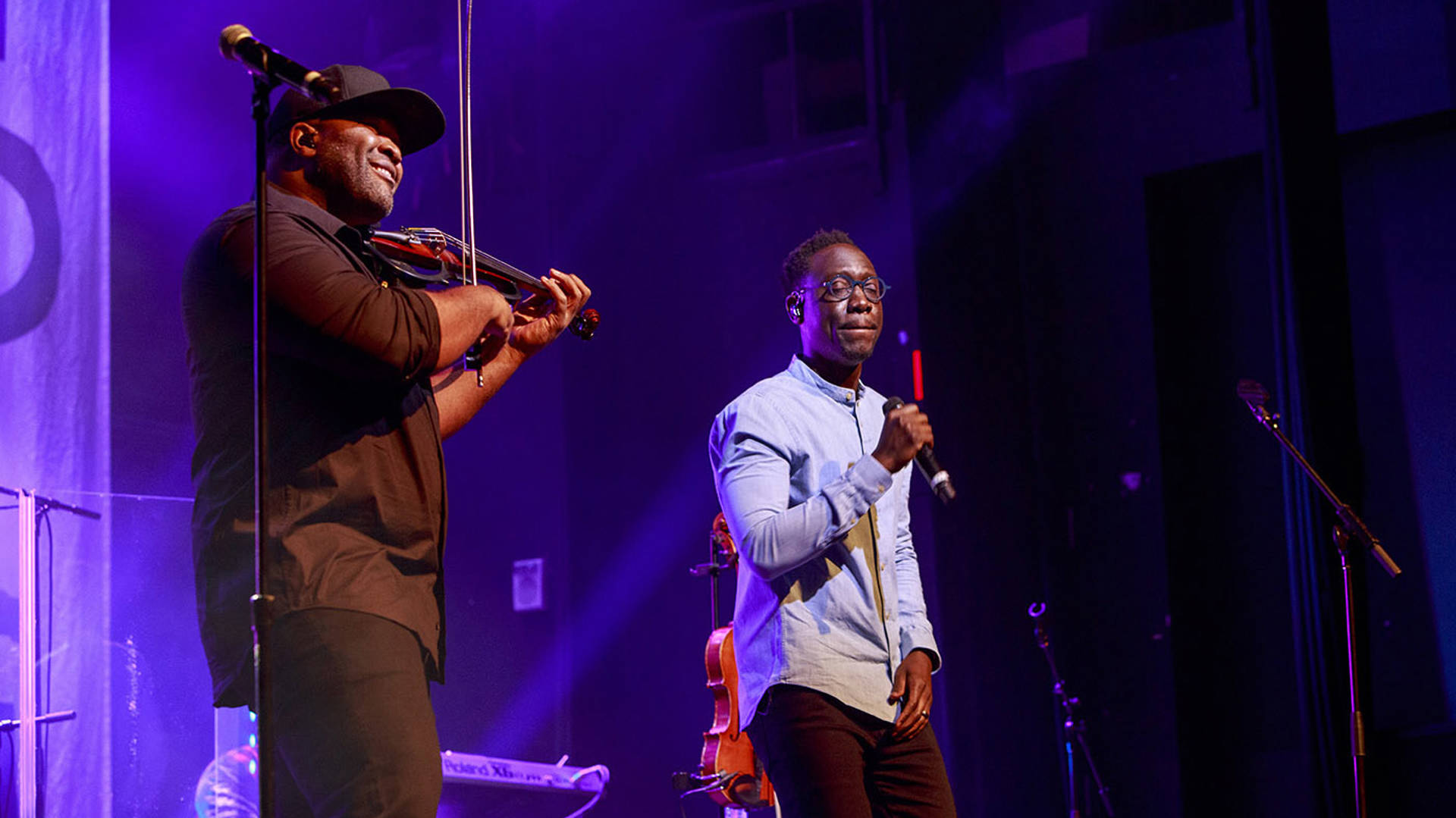 Black Violin performing on stage.