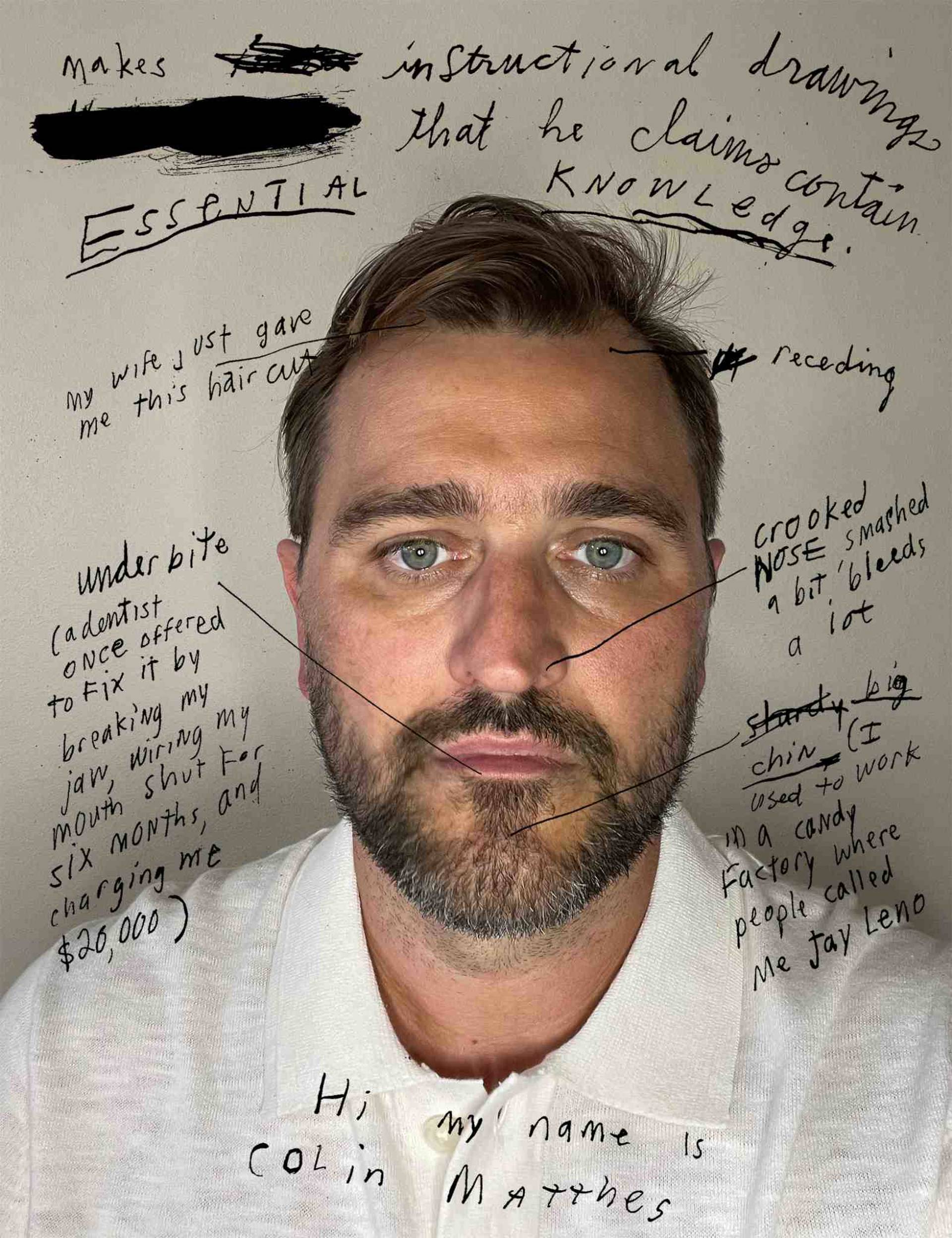 Headshot of a white man with short brown hair, blue eyes and a beard.