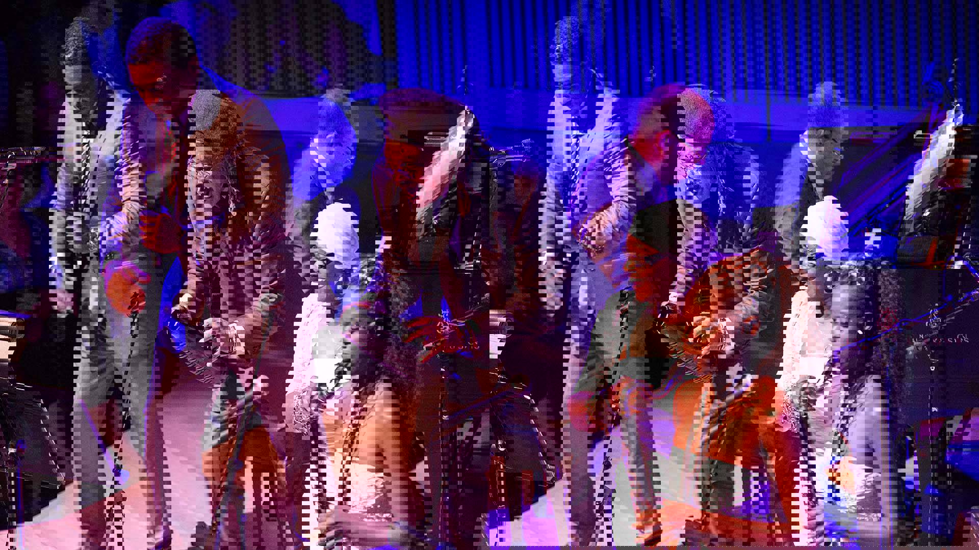 The Afro-Cuban Allstars performing.