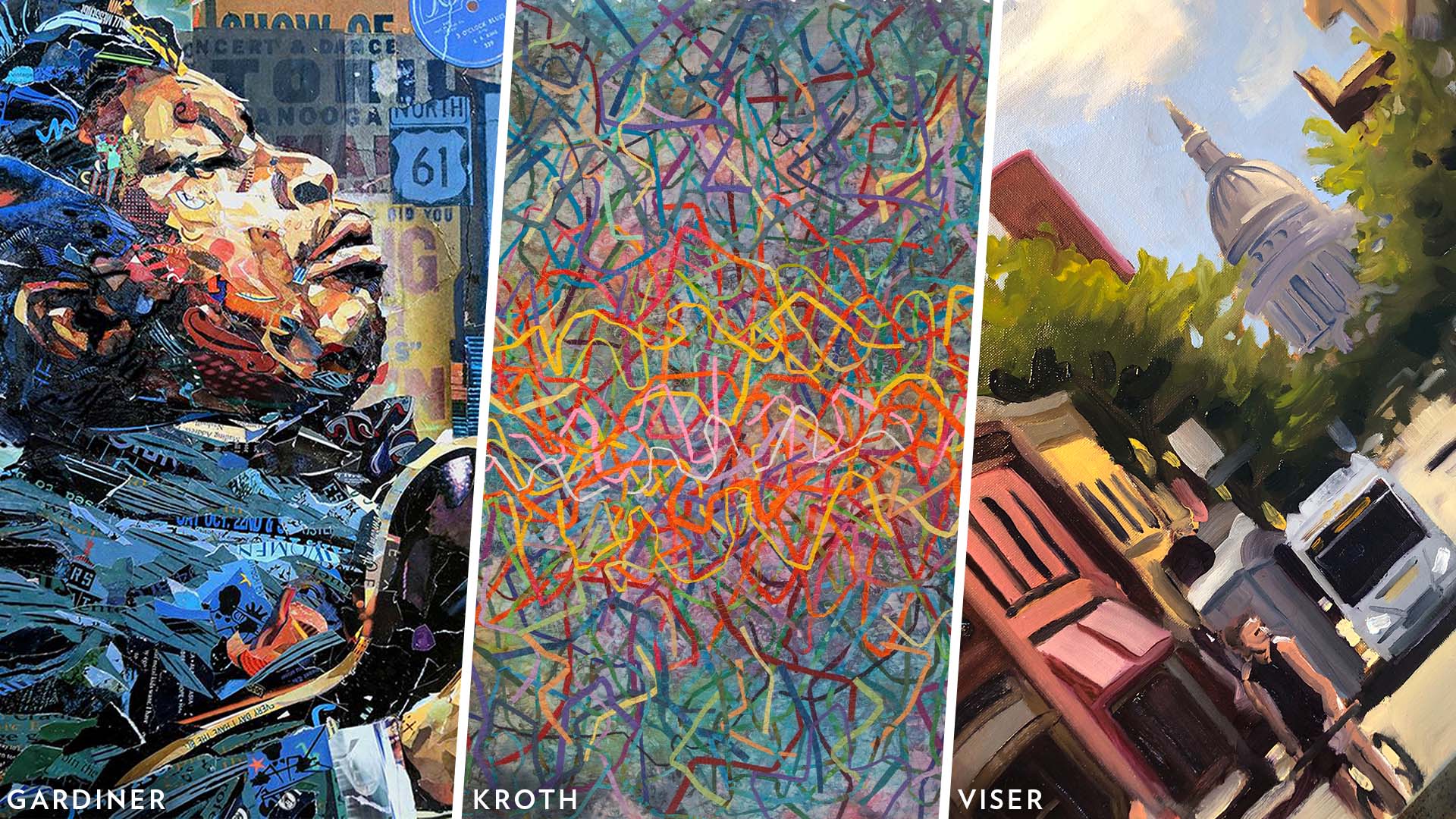 Collage of various artwork.